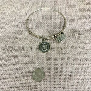‎Alex and Ani Silver Initial D Bracelet